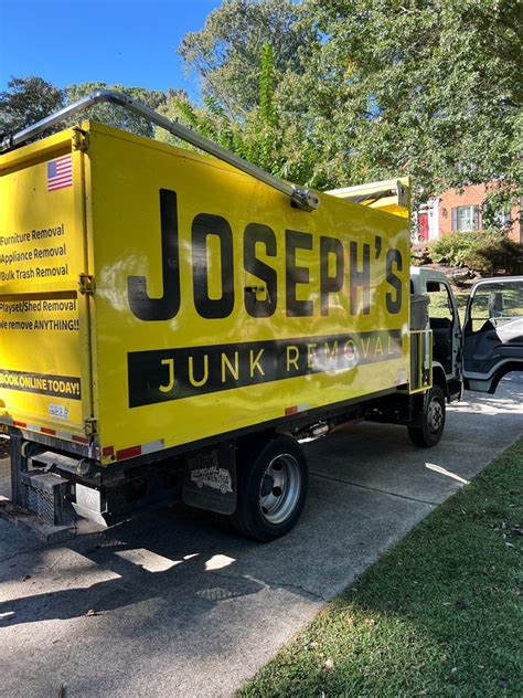 Josephs junk removal You can also go ahead and book your appointment online as well, which ever is easiest for you